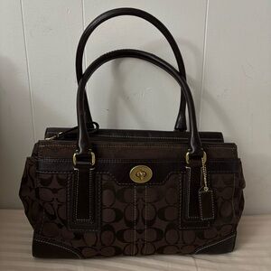 Vintage Coach Hampton Signature Satchel